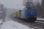 185 513 der TXL mit Fr�lich / Nothegger Klv in A�ling.