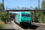 185.614 mit einem KLV in Hagenb�chach (Frankenland) am 2.8.2013