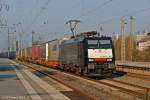 MRCE 189 201/ES 64 F4-201 mit KLV in Essen Hbf, M�rz 2014.