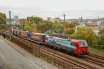 193 466 SBB Cargo International mit Winner in Wuppertal, am 12.10.2019.