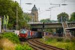 193 469 SBB Cargo International mit Winner-KLV in Wuppertal, August 2022.