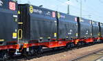 Diese neue Wagengattung der DB Cargo in Zusammenarbeit/Kooperation mit innofreight + ArcelorMittal mit den schwarzen innofreight Schüttgutcontainern (für Koks-Transporte) zum EKO Stahlwerk