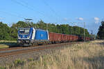 388 021 der CD Cargo schleppte am Abend des 08.09.26 einen Kokszug durch J�trichau Richtung Magdeburg.