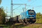 ELP 2019 334-2 in Diensten von EGP kommt mit einem Ganzzug am Fotopunkt in Dedensen-G�mmer vorbei 22.10.2026