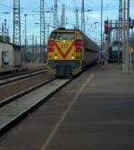 MEG 210 mit dem Kohlependel von Buna nach Whlitz in Grokorbetha; 16.02.2008