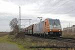 HUSA 185 613-7 mit Kohlezug in K�ln Porz Wahn, Dezember 2013.