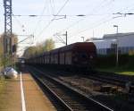 Ein Nachschuss von einem Kohlenzug aus Gent-Zeehaven(B) nach Bernburg(D).
Aufgenommen  in Kohlscheid.
Am einem schönem Frühlingsmorgen vom 21.4.2015.