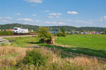 193 362  I am European  mit einem KLV-Zug bei Mitteldachstetten Richtung Würzburg, 31.08.2019