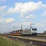 TX Logistik Austria 185 537 mit KLV-Zug Eskilstuna/Malmö - Kaldenkirchen (Diepholz, 26.03.2021).