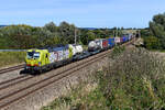 Mit dem KLV-Zug DGS 43101 von Wanne-Eickel nach Verona Q.E. war die für TXLogistik fahrende 193 551 am 01. Oktober 2021 im Dachauer Hinterland bei Vierkirchen zu sehen. 
