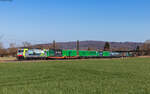 Re 486 509 mit dem DGS 40129 (Racc Bierset Zone Fret - Piacenza) bei Kollmarsreute 6.3.25
