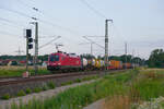 1016 026 ÖBB mit einem KLV-Zug bei Eltersdorf Richtung Bamberg, 02.07.2021