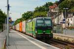 ELL 193 729 ECS mit Containerzug in Oberwinter, Juli 2025.
