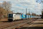 6193 132 Railpool mit Lkw Walter KLV in Hilden, März 2026.