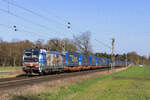 193 128-6 (Railpool / Adesso Rail) mit einem Sattelaufliegerzug von LWK-Walter in Hamm Pelkum, 18. März 2026
