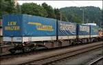 Brennerkombi: Hier einige Speditionen die fr den Alpenquerenden Verkehr (teilweise) den Zug benutzen:  LKW WALTER ist fast, wenn nicht auf jedem, Kombizug ber den Brenner zusehen.