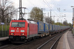 185 323-0 durchfährt Recklinghausen-Süd 15.4.2016