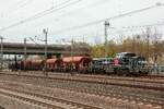 4185 047-2 willke  Ella  mit Schotterzug in Hamburg Harburg, April 2026.