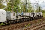 Trafotransportwagen in Wuppertal, April 2024.