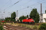 DB Cargo 261 066 mit der Übergabe Magdeburg-Rothensee - Königsborn.