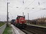 DB 261 089-7 mit dem EK 55201 von Kölleda nach Erfurt Gbf, am 07.12.2013 in Erfurt Ost.