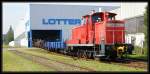 Industriebahn Ludwigsburg - rangieren im Anschluss der Firma Lotter