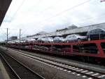 Teilzug des Autozugs nach Hamburg Altona in Hannover (31.7.2007)