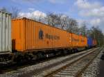 GZ Wagen mit Container von Hapag Lloyd.(13.04.2008)