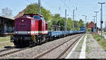 204 354-5 (112 354-6 | 110 354-8 | DR V 100.1 | NVR-Nummer: 98 80 3202 354-7 D-PRESS) der Muldental-Eisenbahnverkehrsgesellschaft mbH (MTEG) mit Schublok 346 024-9 (105 970-8 | DR V 60 D | NVR-Nummer: