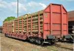 3521 247-7 Holztransportwagen im Bf Euskirchen - 06.05.2013 