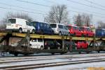 Autotransportwagen der ARS, Laes 23 80 429 3 008-7 P, Poznań Grczyn, 20.02.2010