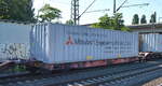 Drehgestell-Tragwagen für Container und Jumbo-Wechselbehälter der DB Cargo AG mit der Nr.