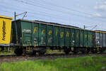 Ein offener Eamnos-Güterwagen (37 80 5840 466-6) war Anfang Mai 2021 in Lintorf zu sehen.