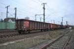 Gterwagen am am Zugschluss am 19.11.2010 in Lehrte.