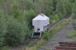 Einsamer Stubgutwagen in Lehrter Rabgierbahnhof, am 16.08.2010.