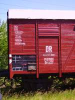 Ein alter Reichsbahnwagen, abgestellt in Glckstadt.