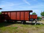 Dieser Gterwagen ist zusehen am 17.07.13 am Stadthafen in Rostock.