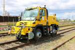 Mercedes Benz Unimog U423 ZAGRO Zweiwege am 10.07.22 beim Hafenfest im Bayernhafen