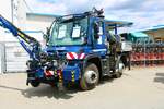 Mercedes Benz Unimog U423 ZAGRO Zweiwege am 10.07.22 beim Hafenfest im Bayernhafen