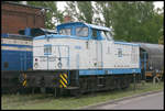 Diese ehemalige V 60 der DR traf ich am 17.5.2007 bei der Hafenbahn Magdeburg als Lok 3 an.