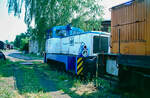 Die ex DR V 15 1002 als Lok 20 der Magdeburger Hafen GmbH am 10.05.2000 in Magdeburg.