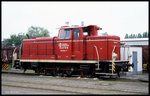 Haba 7 der Hafenbahn Osnabrück am 1.6.1998 im Osnabrücker Hafen.