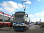 Strassenbahn fr Polen, ausgestellt auf der InnoTrans 2008 in Berlin, September 2008