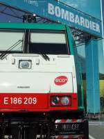 Eines der Exponate von Bombardier auf der Innotrans 2008 in Berlin am 25.09.2008