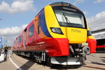 Die Siemens AG präsentiert am 24.09.2016 auf der InnoTrans in Berlin den Desiro City Class 707 (421 006) für die britische South West Trains.