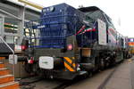 Die DE 18 aus der fünften Generation der Vossloh-Lokomotiven ist mit 1.800 kW Antriebsleistung unser leistungsstärkstes dieselelektrisch betriebenes Fahrzeug.