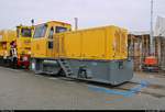 Rangierlokomotive BRDE-80, hergestellt von Bemo Rail BV, steht auf dem Gleis- und Freigelände der Messe Berlin anlässlich des  Tags des Eisenbahners  im Rahmen der Publikumstage zur InnoTrans 2018.
Weitere Informationen zum Fahrzeug:
https://www.virtualmarket.innotrans.de/de/Bemo-BRDE80,dct5-458
[23.9.2018 | 14:23 Uhr]