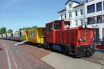 Lok  Hannover  der Borkumer Kleinbahn im Bahnhof Borkum 29.5.2023
