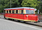 Der Borkumer Kleinbahn T1 stand am 23.09.2023 in Bad Doberan für die Rückfahrt nach Kühlungsborn West bereit.