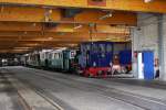 Lok Borkum fuhr am 1.10.2013 in die Wagen Remise, um dort ihren Zug abzuholen!
